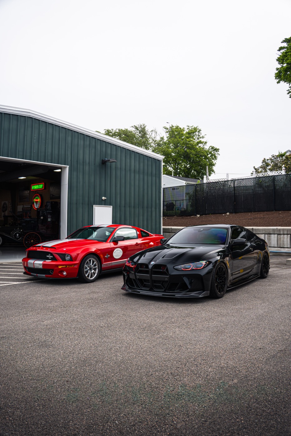 Cars arriving at the Audrain garage
